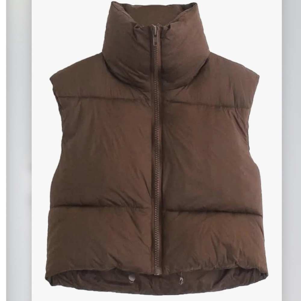 Amazon Brown Puffer Vest
